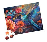 1000 Pieces Puzzle - Blue Fantasy Hummingbird Puzzle. Unique Gift For Bird Lovers. Tech-Free Family Activity. Fun Birthday Gift. Great For Hospital Patients