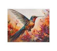 1000 Pieces Puzzle - Fantasy Hummingbird Puzzle. Unique Gift For Bird Lovers. Relaxing For One. Fun Tech-Free Group Activity. Great For Hospital Patients