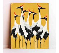 1000 Pieces Puzzle for Adults A Group of Black and White Cranes Letters on The Back Suitable for Beginners to Adapt to Family Education Activities Without Pressure