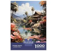 1000 Pieces Puzzle for Adults, Bora Bora Bliss Artwork, Mindfulness Activity, for Puzzle Lovers, Precision Cut Pieces, 38x26cm/1000pcs