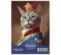 1000 Pieces Puzzle for Adults, Burmese Cat Artwork, Mindfulness Activity, Seasonal Gift Choice, Premium Thick Cardboard, 70x50cm/1000pcs