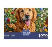 1000 Pieces 。 Puzzle for Adults Cute Dog with Extra Fun Challenges - Stunning The Labrador Retriever Puzzle - Perfect for Relaxation - Creativity & Gift Giving 38x26cm/1000pcs