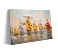 1000 Pieces Puzzle for Adults Easter Easter Bunny Family Frame Cute Rabbit Animal for Friends and Family