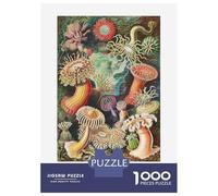 1000 Pieces Puzzle for Adults, Ernst Haeckels Art Forms of Nature Artwork, Relaxing Family Game, for Puzzle Lovers, Premium Thick Cardboard, 70x50cm/1000pcs