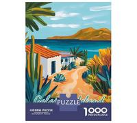 1000 Pieces Puzzle for Adults, Galapagos Island Travel Artwork, Mindfulness Activity, Winter Indoor Entertainment, Premium Thick Cardboard, 52x38cm/1000pcs