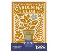 1000 Pieces Puzzle for Adults, Gardening Club Portland Oregon Artwork, Stress Relief Activity, Winter Indoor Entertainment, Pieces, 38x26cm/1000pcs
