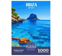 1000 Pieces Puzzle for Adults, Ibiza Spain Artwork, Relaxing Puzzle Experience, Christmas Puzzle Collection, Pieces, 52x38cm/1000pcs