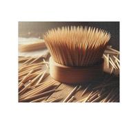 1000 Pieces Puzzle for Adults Jigsaw Puzzles Intricate Wooden Toothpicks on Table - Hard, Impossible Jigsaw Puzzle for Adults - Challenging Colorful Puzzle Design