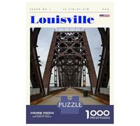 1000 Pieces Puzzle for Adults, Louisville Kentucky Travel Art Artwork, Creative Leisure Activity, Idea, Pieces, 38x26cm/1000pcs