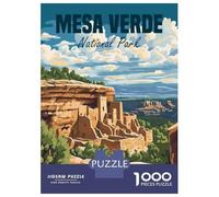 1000 Pieces Puzzle for Adults, Mesa Verde National Park Artwork, Relaxing Puzzle Experience, Idea, Precision Cut Pieces, 52x38cm/1000pcs