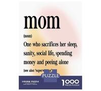 1000 Pieces Puzzle for Adults, Mom Definition Artwork, Challenging Brain Teaser, Festive Season Fun, Pieces, 38x26cm/1000pcs