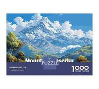 1000 Pieces Puzzle for Adults, Mount Thamserku Nepal Artwork, Challenging Brain Teaser, Perfect, Precision Cut Pieces, 52x38cm/1000pcs