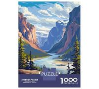 1000 Pieces Puzzle for Adults, Nahanni National Park Canada Landscape Art Artwork, Relaxing Puzzle Experience, Winter Indoor Entertainment, Pieces, 70x50cm/1000pcs