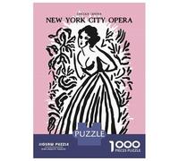 1000 Pieces Puzzle for Adults, New York City Opera Artwork, Relaxing Puzzle Experience, Christmas Puzzle Collection, Pieces, 52x38cm/1000pcs