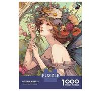 1000 Pieces Puzzle for Adults, Pixies Garden Fantasy Artwork, Premium Puzzle Challenge, Winter Indoor Entertainment, Pieces, 38x26cm/1000pcs