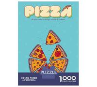 1000 Pieces Puzzle for Adults, PIZZA BASICS II Artwork, Family Puzzle Fun, Winter Indoor Entertainment, Precision Cut Pieces, 52x38cm/1000pcs