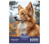 1000 Pieces Puzzle for Adults, Portrait of A Ginger And White Dog Artwork, Creative Leisure Activity, Perfect, Premium Puzzle Pieces, 70x50cm/1000pcs