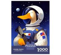 1000 Pieces Puzzle for Adults, Quack Attack Artwork, Relaxing Family Game, for Puzzle Lovers, Premium Thick Cardboard, 38x26cm/1000pcs