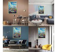 1000 Pieces Puzzle for Adults Reykjavik Cityscape Jigsaw Puzzles for Adults Puzzle Paperboard Puzzles Educational Game Challenge Toy 38x26cm/1000pcs