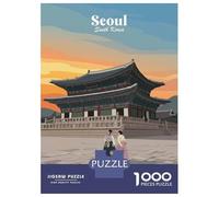 1000 Pieces Puzzle for Adults, Seoul Palace Artwork, Challenging Brain Teaser, Perfect, Premium Thick Cardboard, 70x50cm/1000pcs
