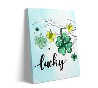 1000 Pieces Puzzle for Adults St. Patrick's Day Lucky Four-Leaf Clover Green Clover Print St. Patrick's Day Green Polka Dot Clover Festival Celebration