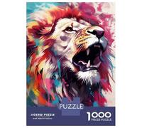 1000 Pieces Puzzle for Adults, The Kings Roar Artwork, Mindfulness Activity, for Puzzle Lovers, Precision Cut Pieces, 70x50cm/1000pcs