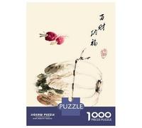 1000 Pieces Puzzle for Adults, Ukiyo E Plum Blossom Artwork, Challenging Brain Teaser, Winter Indoor Entertainment, Pieces, 70x50cm/1000pcs