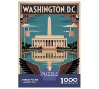 1000 Pieces Puzzle for Adults, Washington D.C. Travel Artwork, Relaxing Puzzle Experience, Christmas Puzzle Collection, Pieces, 70x50cm/1000pcs