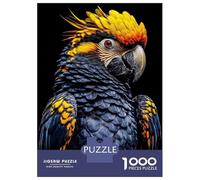1000 Pieces Puzzle for Adults, Yellow-crested Cockatoo Portrait Artwork, Stress Relief Activity, Winter Indoor Entertainment, Pieces, 38x26cm/1000pcs