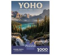 1000 Pieces Puzzle for Adults, Yoho National Park Canada Landscape Artwork, Relaxing Family Game, Idea, Premium Thick Cardboard, 38x26cm/1000pcs