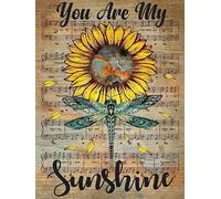 1000 Pieces Puzzle For Adults You Are My Sunshine Dragonfly Sunflower Wooden Jigsaw Puzzles Adults Educational Toy Teen Decompress Iq Challenge Game Home Decor