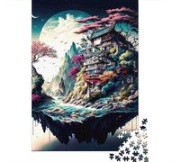 1000 Pieces Puzzle For Teens Temple Mountain River Relaxing