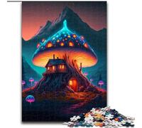 1000 Pieces Puzzle Gifts A Magic Mushroom Home Impossible Jigsaw Puzzles for Adults size 50x75cm Challenging Brain Teaser - Relaxing Toy for Teenagers