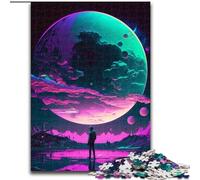 1000 Pieces Puzzle Gifts Alien Landscape cardboard Jigsaw size 26x38cm Ideal for Lover, Perfect Christmas, New Year, Valentine's Gift