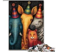 1000 Pieces Puzzle Gifts Animal World cardboard Jigsaw Puzzles for Adults 26X38CM Ideal for Lover, Perfect Christmas, New Year, Valentine's Gift