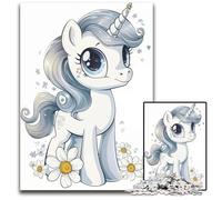 1000 Pieces Puzzle Gifts Baby Unicorn Cute Animal Wooden Jigsaw Puzzles for Adults Perfect DIY Art Decor Or Birthday Gift 1000 PCS(75x50cm)