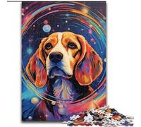 1000 Pieces Puzzle Gifts Beagle Dog In The Galaxy Puzzles for 1000 Piece Educational & Fun Indoor Game for Home Decor Size 50X75CM