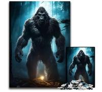 1000 Pieces Puzzle Gifts Bigfoot in Forest14b Puzzles for Adults Challenging Brain TeaserRelaxing Toy for Teenagers 1000 PCS(38x26cm)