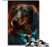 1000 Pieces Puzzle Gifts Boss Doberman Jigsaw Puzzles for Adults Educational & Fun Indoor Game for Home Decor (Szie 50x75 cm)