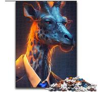 1000 Pieces Puzzle Gifts Boss Giraffe Puzzles for Adults Brain Teaser Game for Teenagers, Perfect size : 50x75cm