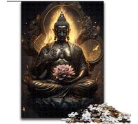 1000 Pieces Puzzle Gifts Buddha Challenging Puzzles Ideal for Lover, Perfect Christmas, New Year, Valentine's Gift size 50x75cm