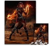 1000 Pieces Puzzle Gifts Chandra Flame's Catalyst Magic The Gathering Puzzles for Adults Brain Teaser Game for Teenagers Perfect 1000 PCS(75x50cm)