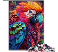 1000 Pieces Puzzle Gifts Colorful Art Parrot JigsawPuzzle 1000 Pieces for Adults for Teenagers Family Educational Games Home Decoration Gift (Size 50x75 cm)