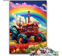 1000 Pieces Puzzle Gifts Colorful Tractor JigsawPuzzle 1000 Pieces for Adults for Teenagers Family Educational Games Home Decoration Gift (Size 50x75 cm)