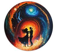 1000 Pieces Puzzle Gifts Couple Dancing Cardboard Jigsaw Puzzles for Home Decor, Ideal Christmas & New Year Gift for Teenagers 67.5x67.5cm