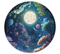 1000 Pieces Puzzle Gifts Crazy Space Landscape Round JigsawPuzzle 1000 Pieces for Adults for Home Decor, Ideal Christmas & New Year Gift for Teenagers 1000pcs (67.5x67.5cm)
