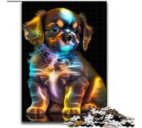 1000 Pieces Puzzle Gifts Cute Cosmic Puppy cardboard Jigsaw size 26x38cm Brain Teaser Game, Interactive Family Game, Suitable for Ages 14+