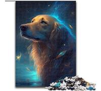 1000 Pieces Puzzle Gifts Dreamy Golden Retriever Puzzles for 1000 Piece for Teenagers Family Educational Games Home Decoration Gift Size 50X75CM
