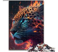 1000 Pieces Puzzle Gifts Fantasy Leopard Jigsaw Puzzles size 26x38cm Brain Teaser, Adult Game, Family Interactive Activity