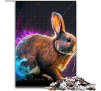 1000 Pieces Puzzle Gifts Fantasy Rabbit 1000 Piece Jigsaw Puzzle Family Interaction & Fun Gift, Vibrant Abstract Design (Size 38x26cm)
